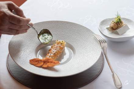 Restaurant Georges Blanc · Restaurant Gastronomique étoilés, Ain, plat